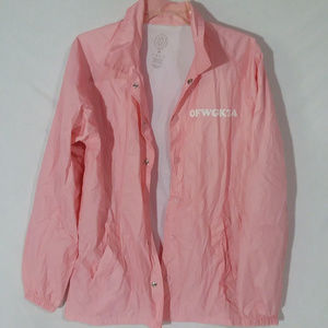 Odd Future Mens pink Windbreaker jacket